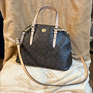 COACH brown leather purse